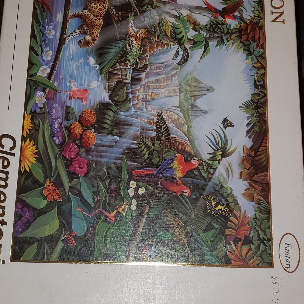 6000 piece puzzle in bags from when we put it toge